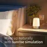 Sunrise RGB Alarm Clock Wake up LED Night Light Ambient Touch Bedsides Lamp