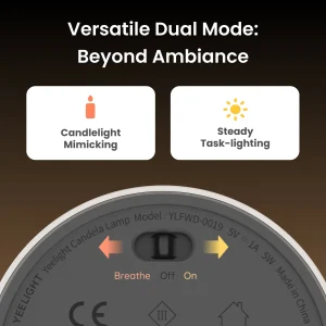 Gadgetoo Yeelight Candela Lamp Rechargeable Ambience Night Light