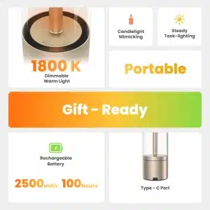 Gadgetoo Yeelight Candela Lamp Rechargeable Ambience Night Light