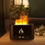 LA0630 Essential Oil Diffuser with Flame Effect - Black