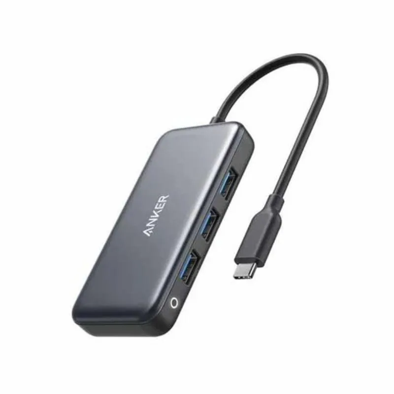 Anker-Series-3-Type-C-To-Usb-C-Data-Hub-4-In-1-3 Anker - Usb C Hub, 4-In-1 Usb-C, With 60W Pd, 3 Usb-A, 1 Usb-C - Image 1