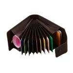 Credit Card Holder Leather Case for Cards ID Bank with Coins Wallet