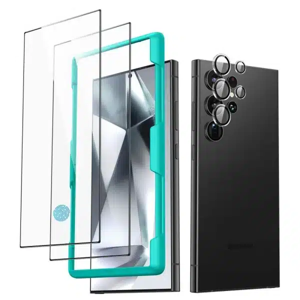 ESR Tempered-Glass Screen Camera Lens Protectors Set for Galaxy S24 Ultra