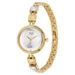 Titan Raga Viva Silver Dial Analog Watch Date Golden Metal Strap for Women 2606YM01 - Image 3