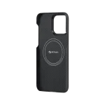 PITAKA MagEZ Case 4 for iPhone 15 Pro / 15 Pro Max -600D Black/Grey (Twill)