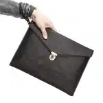 Genuine Leather Laptop Sleeve Case Handbag Envelope Bag for MacBook Pro 13-14.2 inch
