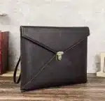 Genuine Leather Laptop Sleeve Case Handbag Envelope Bag for MacBook Pro 13-14.2 inch - Image 3