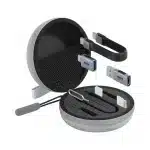Hagibis 5-in1 Multi USB C Adapter Kit Short USB4 Fast Charging Cable Set Storage Box