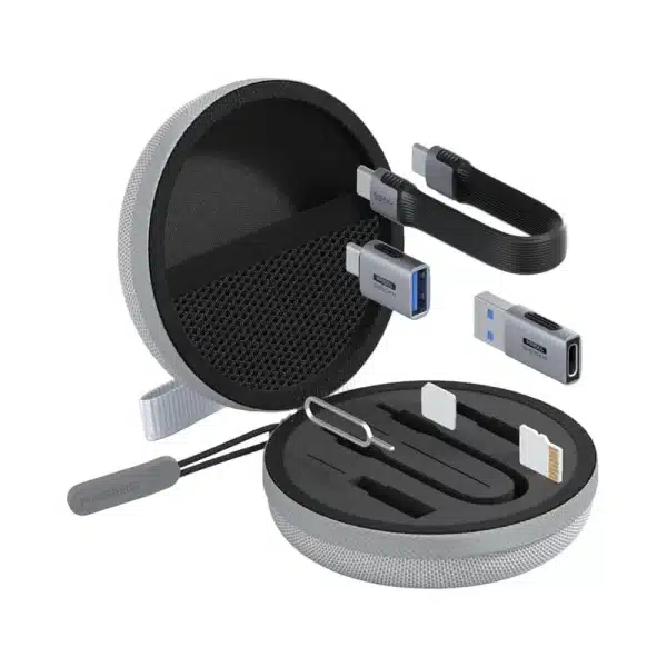 Hagibis 5-in1 Multi USB C Adapter Kit Short USB4 Fast Charging Cable Set Storage Box