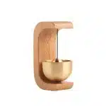 Wooden Clock Reminder Retro Entrance Wireless Doorbell for Home Small Bell Decorations (1pcs)