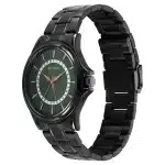 Titan Karishma Quartz Analog with Date Green Dial Stainless Steel Strap Watch 10038NM01 - Image 3