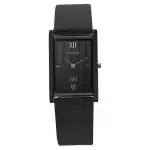 Titan Edge Slim Leather Strap Black Dial Analog Watch for Men 1043NL01