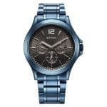 Titan Neo Splash Anthracite Dial Quartz Multifunction Stainless Steel Strap Watch for Men 1698QM01