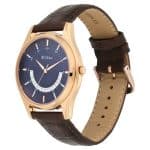 Titan Lagan Blue Dial Analog Leather Strap Watch for Men 1713WL01 - Image 6