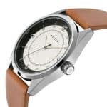 Titan Quartz Analog White Dial Leather Strap Watch for Men 1729SL03 - Image 2