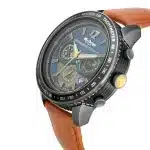 Titan Octane Blue Chrono Leather Strap watch for Men 1762KL01 - Image 3