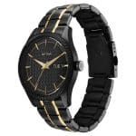 Titan Regalia Opulent Quartz Analog with Day and Date Black Dial Two Toned Stainless Steel Strap Watch for Men 1805KM10 - Image 3