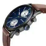 Titan Elmnt Brown Dial Analog Leather Strap Watch for Men 1805NL03 - Image 3