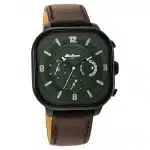 Titan Octane Aerobatics Green Dial Chronograph Leather Strap watch for Men 1856NL02 - Image 2