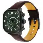 Titan Octane Aerobatics Green Dial Chronograph Leather Strap watch for Men 1856NL02 - Image 3