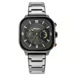 Titan Octane Aerobatics Anthracite Dial Chronograph Stainless Steel Strap watch for Men 1856QM01