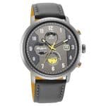 Titan Octane Aerobatics Anthracite Dial Chronograph Leather Strap Watch for Men 1857KL01 - Image 2