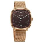 Titan Neo Curve Quartz Analog with Date Brown Dial Stainless Steel Strap Watch For Men 1885WM01 - Image 2