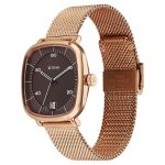Titan Neo Curve Quartz Analog with Date Brown Dial Stainless Steel Strap Watch For Men 1885WM01 - Image 3
