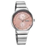 Titan Neo Multifunction Pink Dial Silver Color Stainless Steel Strap Watch For Women 2761SM02 - Image 2