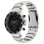 Fastrack Big Time Quartz Chronograph Black Dial Metal Strap Watch 3072SM04