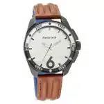 Fastrack Hitlist Quartz Analog White Dial Leather Strap Watch 3084NL04 - Image 2