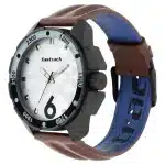 Fastrack Hitlist Quartz Analog White Dial Leather Strap Watch 3084NL04 - Image 3