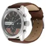 Fastrack All Nighters Quartz Multifunction Brown Dial Leather Strap Watch 3165SL01 - Image 2