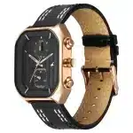 Fastrack Fleek Quartz Multifunction Black Dial Leather Strap Watch 3270WL01 - Image 3