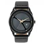 Fastrack MetaWe Quartz Analog Grey Dial Leather Strap Watch 3273NL04