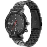 Fastrack Tick Tock Quartz Multifunction Black Dial Metal Strap Watch 3287NM01 - Image 3