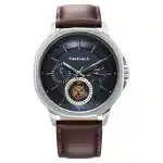 Fastrack Exuberant Quartz Multifunction Blue Dial Leather Strap Watch 3303SL01