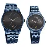 Fastrack Mixmatched Quartz Analog Black Dial Blue Stainless Steel Strap Watch for Couple 33056296QM01P - Image 2