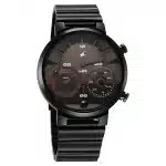 Fastrack Gambit Micromotor Black Dial Black Metal Strap Analog Watch 3309NM01 - Image 2