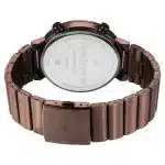 Fastrack Gambit Micromotor Black Dial Brown Metal Strap Analog Watch 3309QM02 - Image 5