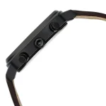 Fastrack Kronos Chronograph Black Dial Brown Leather Strap Watch 3319NL01 - Image 4