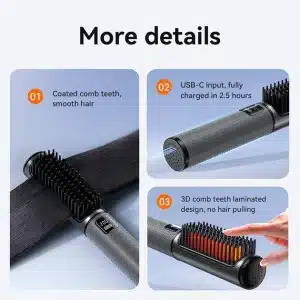 Gadgetoo Hoco Hair Straightener Comb Dar34 Mini Hair Styler