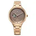 Fastrack Automatic Rose Gold Dial Metal Strap Watch For Girls 6310WM01