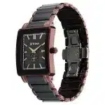 Titan Regalia Shaped Ceramic Quartz Analog with Date Black Dial Steel & Ceramic Strap Watch For Men 90013KD06 - Image 3
