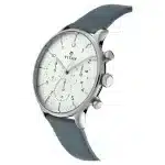 Titan Quartz Multifunction White Dial Leather Strap Watch for Men 90102SL03