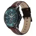 Titan Classic Chrono Blue Dial Quartz Multifunction Leather Strap watch 90169NL01 - Image 3