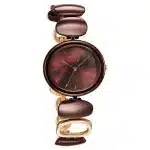 Titan Raga Ceramics Quartz Analog Brown Mother of pearl Dial Metal & Ceramic Strap Watch 95146KD03 - Image 2