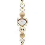 Titan Raga Power Pearls Quartz Analog Mother Of Pearl Dial Metal Strap Watch for Women 95225WM01F