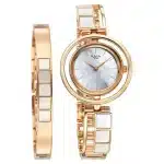 Titan Raga Power Pearls Quartz Analog Mother Of Pearl Dial Metal Strap Watch for Women