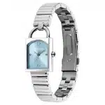 Titan Metro Quartz Analog Blue Dial Stainless Steel Strap Watch For Women 95303SM01 - Image 3